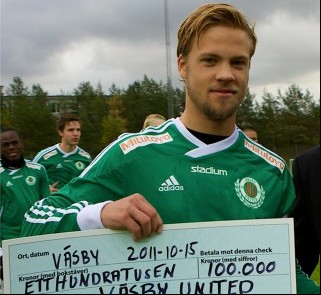 Liefdadigheidsactie Väsby United heeft succes.
